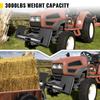 Universal Skid Steer Mount Plate 1/4" Thick Skid Steer Plate Attachment 3000LBS Weight Capacity Quick Attach Mount Plate Steel Adapter Loader Easy to