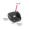 Aluminum Flat Surface Buckle Mount Quick Release Base 1/4" Copper Screw Nut for GoPro 13 11 Insta360 X4 OSMO Action 5pro Camera