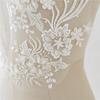 1 пара украшений для белого свадебного платья, украшенных белыми кружевными цветами 38*18 см