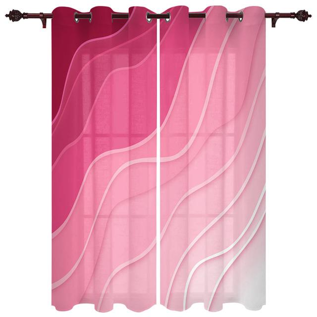 Оранжево-серые градиентные геометрические абстрактные оконные шторы для гостиной, роскошные оконные шторы для спальни, кухни