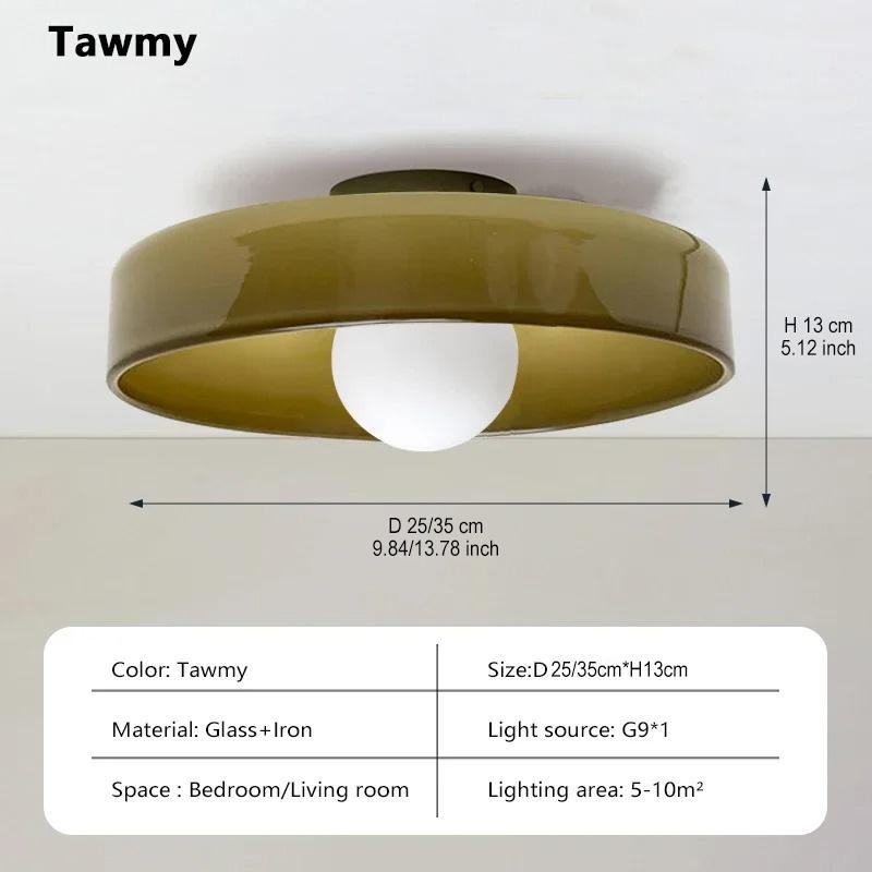 Xiaomi Nordic LED Glass Ceiling Light Simple Retro 25/35cm Multi Color G9 Bedroom Living Room Foyer Study Decorative Lighting Fixtures