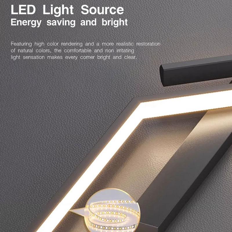 Черно-золотые внутренние светодиодные настенные светильники для телевизора, дивана, фона, спальни, скандинавские светодиодные настенные светильники, декор, коридор, проход, настенное бра, освещение