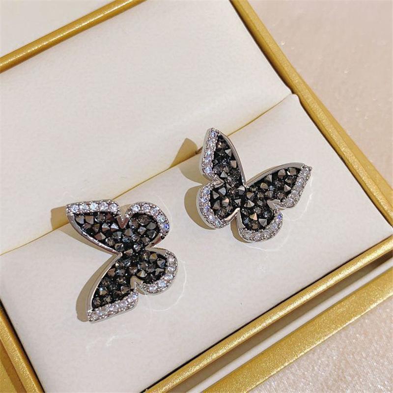 Studded With Butterfly Earrings