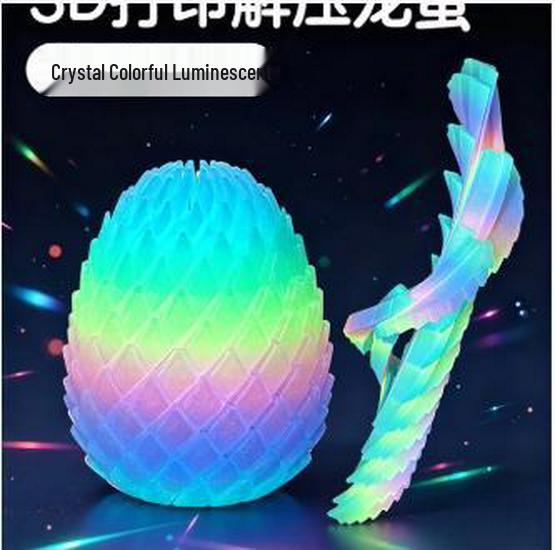 Игрушка-яйцо дракона из слайма с градиентной 3D-печатью - Вращающийся мячик-антистресс Подарок