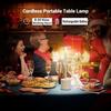 Настольная лампа с сенсорным датчиком, перезаряжаемая светодиодная настольная ночник-лампа, беспроводная лампа для чтения, для ресторана, отеля, бара, спальни, декоративный светильник