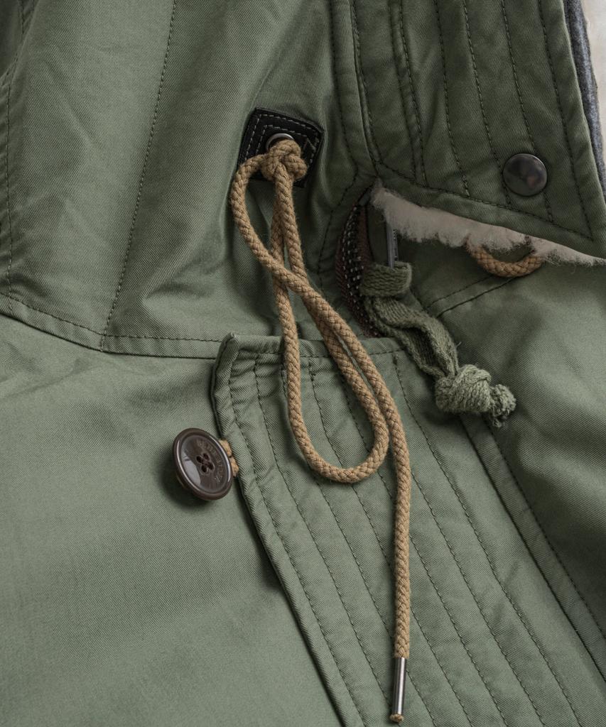 BEHEAVYER N3B Duck Down Mil Parka Sage Olive