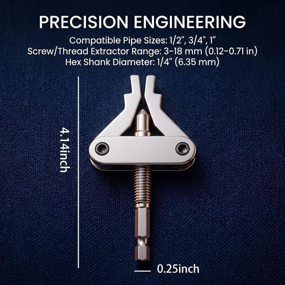 Xiaomi Stuck Insert Remover Broken Pipe Extractor Universal Faucet Valve Hex Shank Drill Powered Plumbing Repair Pipe Extractor Tool