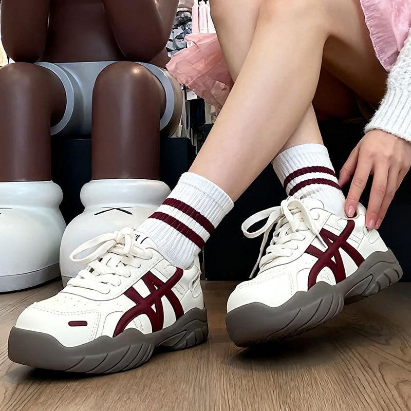 Ретро платформа немецкие тренировочные туфли женские 2025 осень новинка обувь Форреста Гампа повседневные универсальные уличные нескользящие альпинистские спортивные туфли