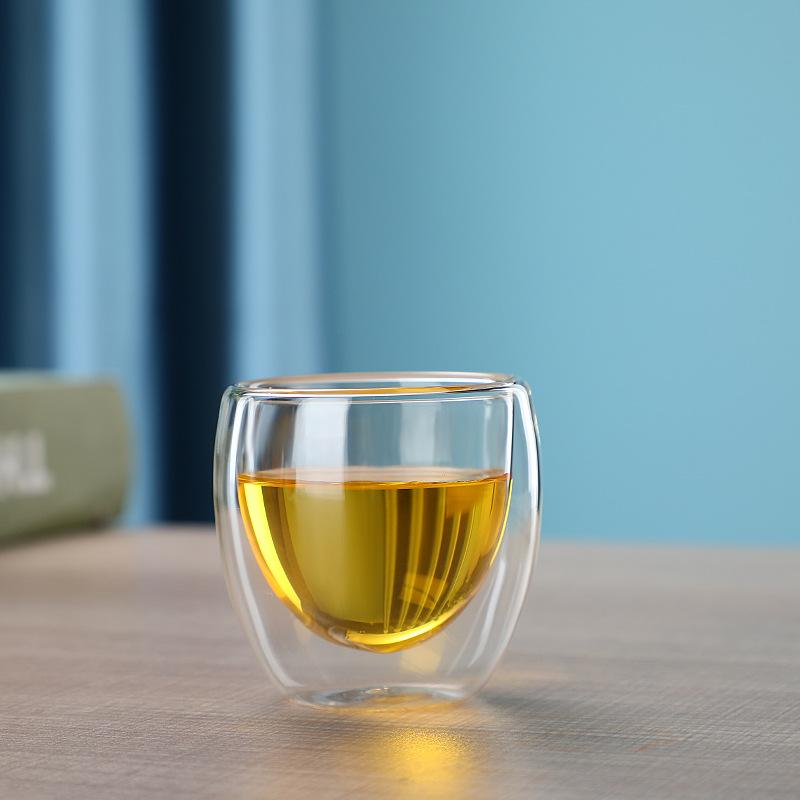 80-650ml Double Wall Glass Mug Resistant Tea Beer Mug Coffee Milk Lemon Juice Cup Drinkware Lover Coffee Cups Gift Creativity