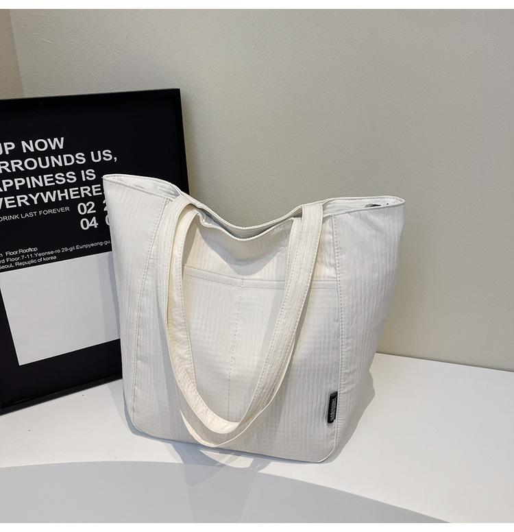 Холщовая сумка Сумка в стиле ленивого ветра Женская вместительная новая универсальная на плечо сумка-тоут для студентки