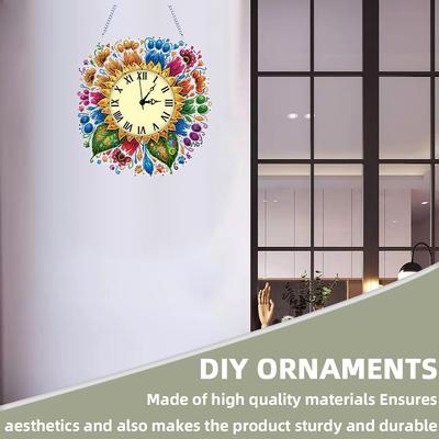 2D Плоский DIY Подсолнух Неправильной Формы Сверление Алмазная Живопись Часы Подвеска 5D Настенные Часы Искусство Ремесло Декор Дома и Спальни