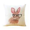 Premium Quality Rabbit Pillowcase Linen Sofa Throw Pillow Cover For Charming Home Decor