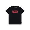 Levis Letter Print Heavyweight Casual Short Sleeve T-Shirt Women Tops Black A2806-0000