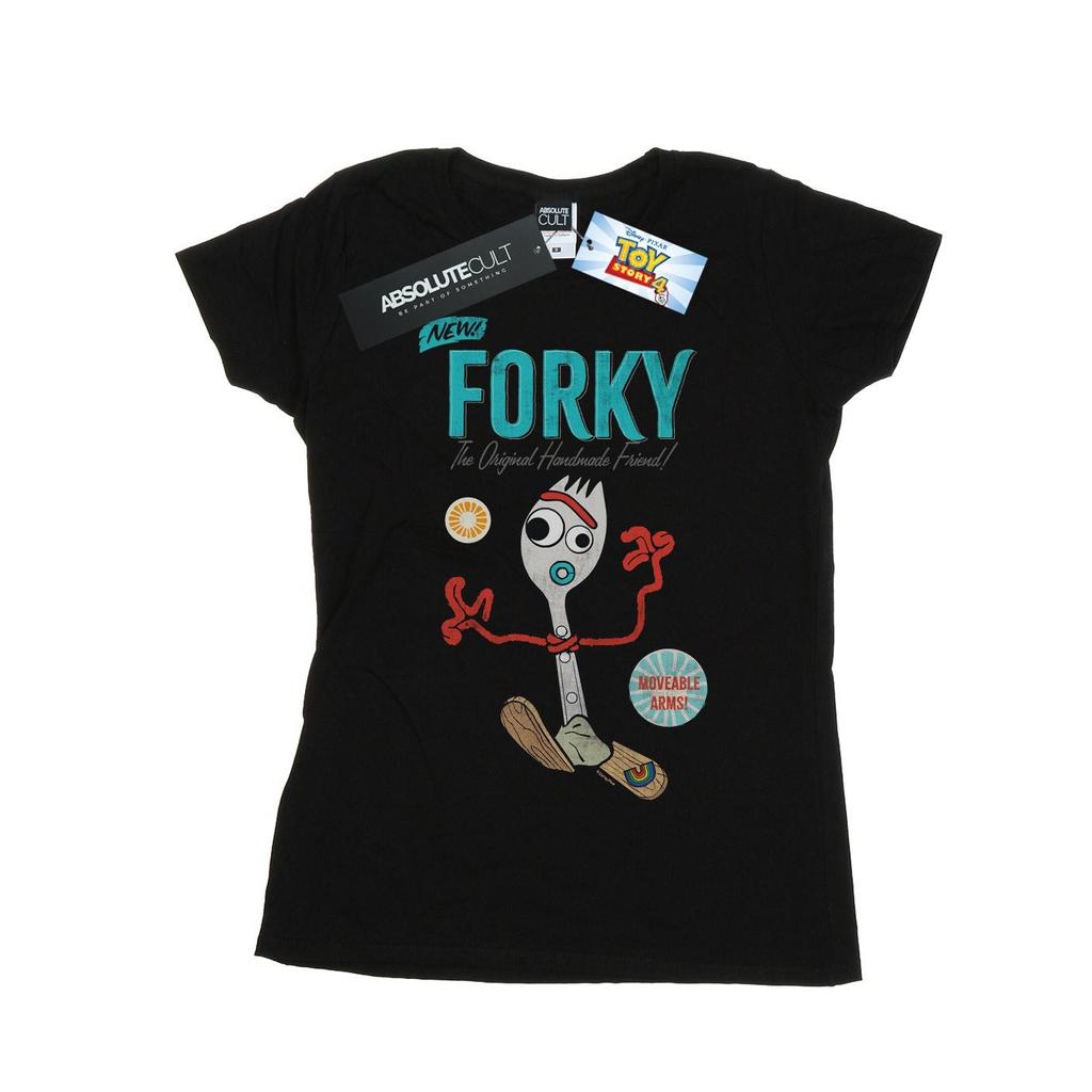 Disney Womens/Ladies Toy Story 4 Forky Handmade Friend Cotton T-Shirt