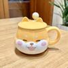 Shiba Inu Ceramic Cup High Appearance Level Large Capacity Coffee Cup with Spoon Cute Girls Children's Office Home
