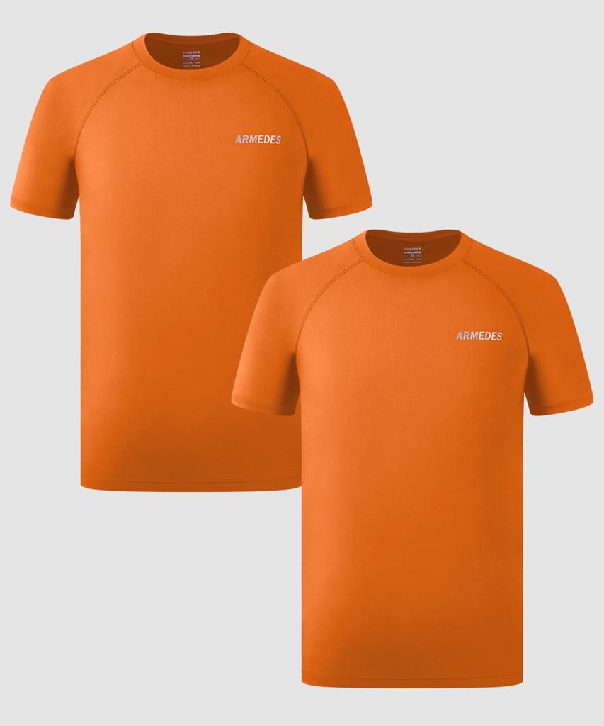 ARMEDES [2 упаковки] Armedes Футболка с коротким рукавом Superdry, четырехсторонняя эластичность, Ар-197 (Тип)