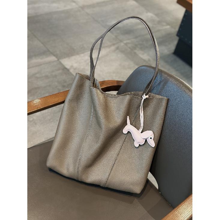 Сумка-тоут из натуральной кожи верхнего слоя Ленивая сумка для покупок 2025 года Большая вместимость На одно плечо Повседневная Натуральная кожа Сумка для матери и дочери