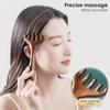 Natural Wooden Wide Tooth Long Handle Comb Meridian Massage Head Six Claw Massager Scalp Massage Promote Blood Circulation