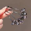 Geometric Toothed Insert Comb Rhinestone U-shaped Hair Clip Fashion Butterfly Hairpin  Party