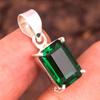 Green Zircon Handmade Pendant 925 Sterling Silver Statement Jewelry