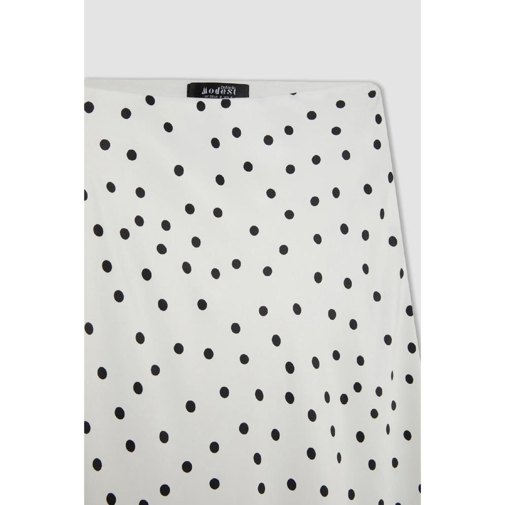 A-line High Waist Leopard Patterned Long/maxi Length 100% Satin Skirt D3905axns