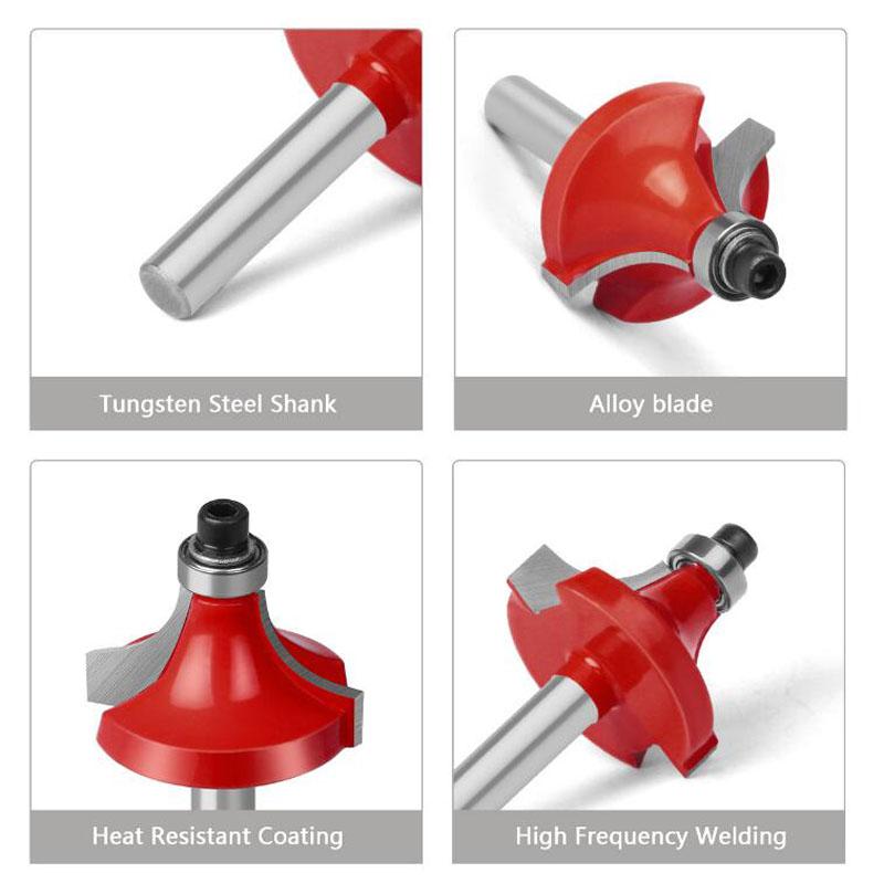 12 шт., набор фрез с хвостовиком 6 мм, прямые фрезы для деревообработки, фрезы по дереву, режущие фрезы с деревянной коробкой