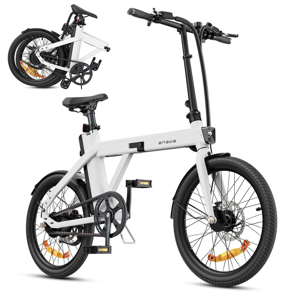 ENGWE P20 Folding E-Bike - 250W Motor, 100km Range, Hydraulic Brakes & Torque Assist