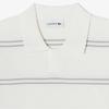 [Lacoste] Men's Open Collar Pin Stripe Short Sleeve Sweater Polo Shirt PH396E-56GXFJ