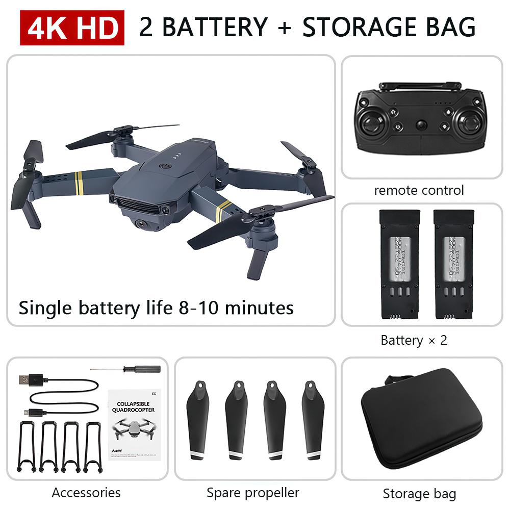 E58 Pro 4K HD Remote Control Drone Four-Rotor Helicopter Single/Dual Camera Aerial Photography Obstacle Avoidance Drone