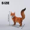 JXK Fox Милая фигурка лисы Миниатюрная Разные цвета Модель из смолы Настольные аксессуары Подарок на день рождения Окрашенный Готовый продукт