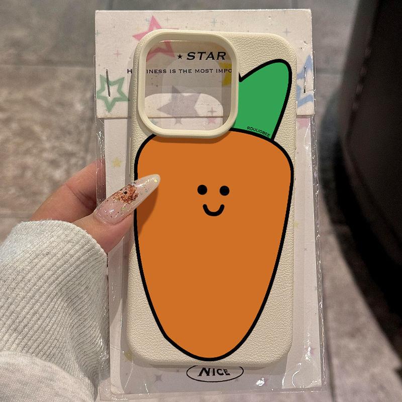 Милый чехол для мобильного телефона Apple 16 с рисунком редиса и личи, защитный чехол для iPhone 15