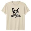 Happy Dog Peeking Paws Graphic Unisex TShirt Unisexs Tee Unisexs Top Animals Dogs