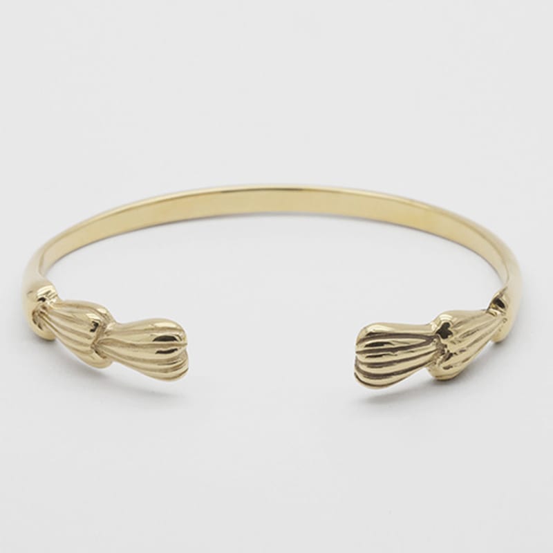 BOLDIERE Heart leaf bangle_ B5[Gold]