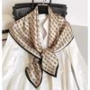 70 Chinese Square Scarves Spring and Summer Versatile 100 Silk Silk Scarves Women, Fashion Professional Stewardess Scarf Hair Accessories Ribbon