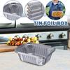 40 шт. Прямоугольная миска и тарелка из жести, фольгированная, алюминиевая фольга, изоляционная коробка для ланча