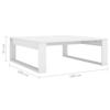 Coffee Table White 100 x 100 x 35 cm Engineered Wood