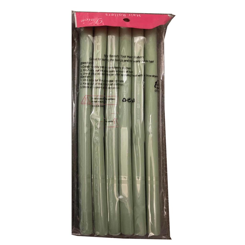 6 шт./лот, щипцы для завивки волос без нагрева, мягкие губчатые бигуди, роликовые пенопластовые гибкие кудри, инструмент для самостоятельной укладки волос, парикмахерские инструменты без нагрева, гибкие стержни
