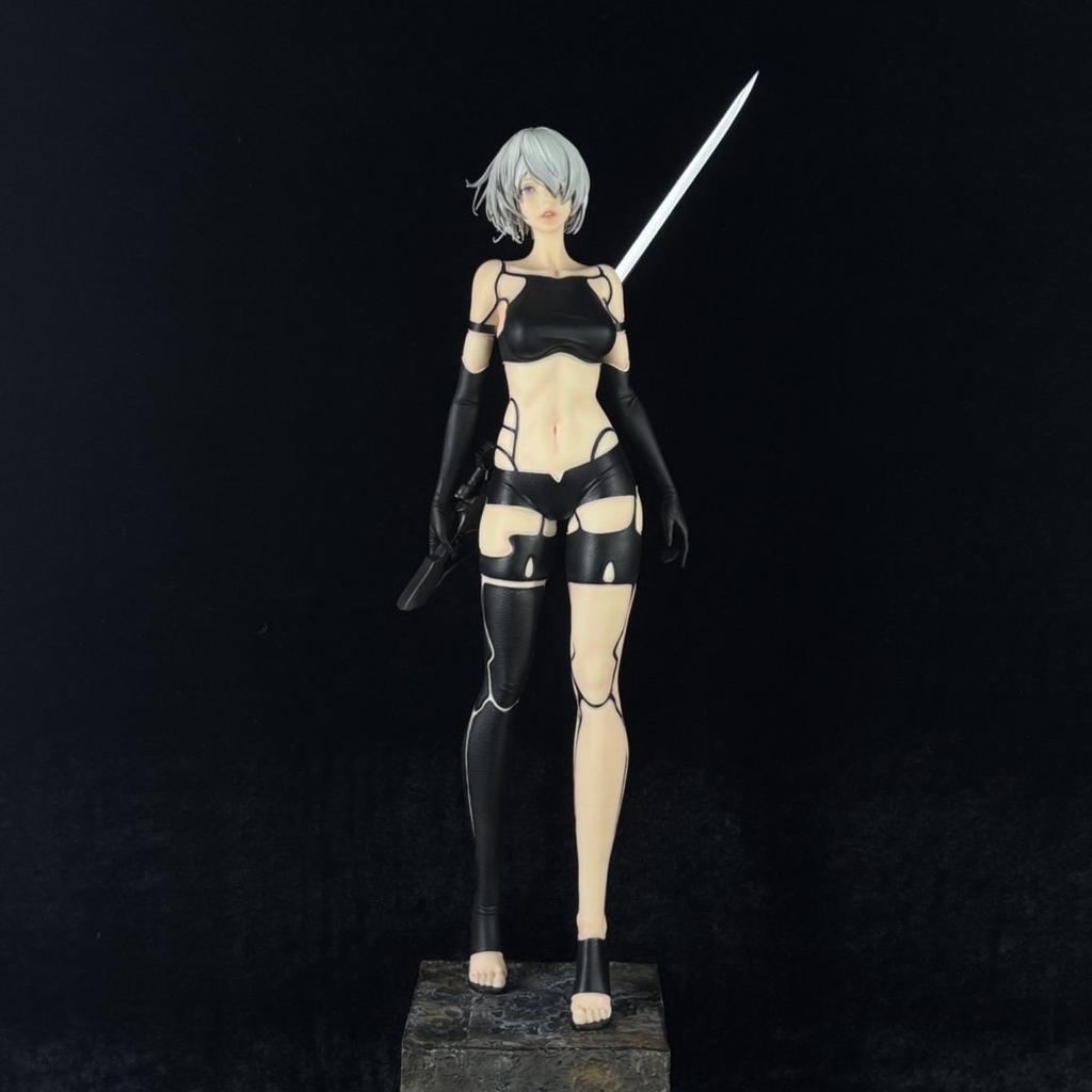 В наличии Nier: Автомата A2 Издание 'Боевые Повреждения' 1/4 50см Статуя Фигурка Статуя Бутик Настольные Украшения Декорация