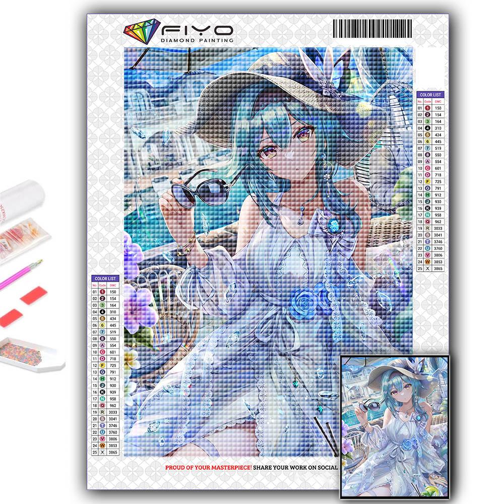 5D Алмазная картина Genshin Игровой персонаж DIY Алмазная вышивка Горный хрусталь Украшение дома