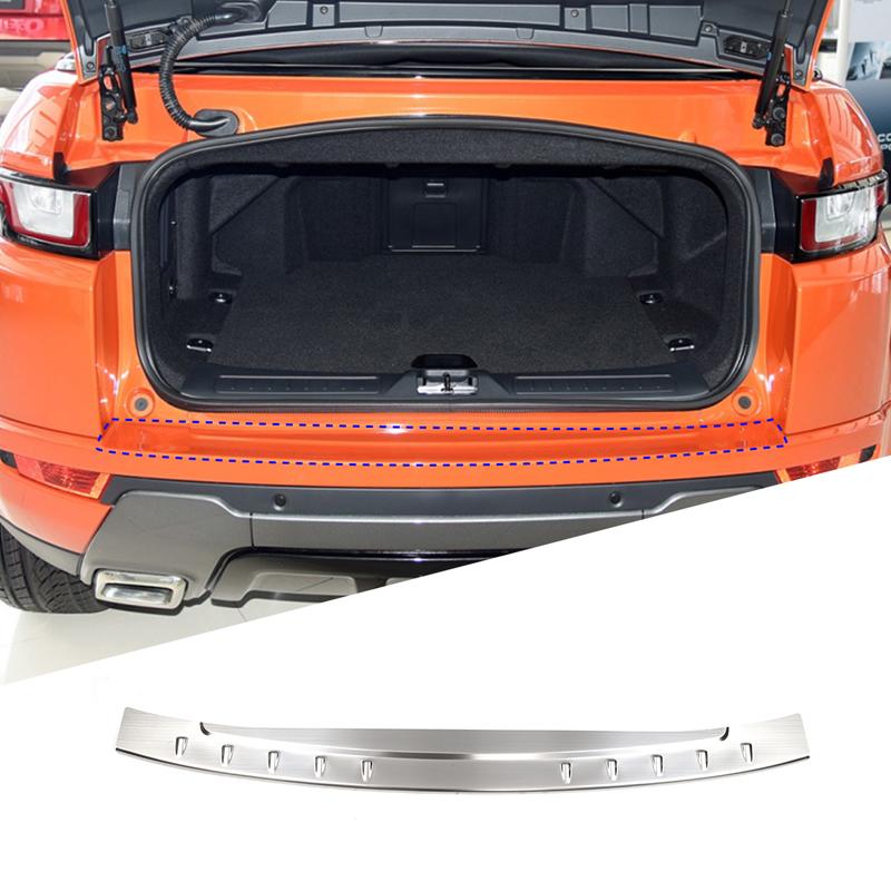 For Range Rover Range Rover Evoque 2012-2018 Silver Stainless Steel Rear Bumper Plate Protect Cover Car Accessories