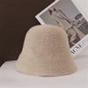 Casual Fisherman Cap Foldable Panama Hat Portable Bucket Hat  Women