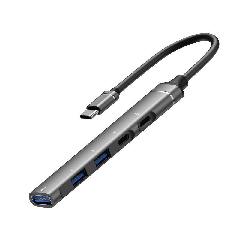 5-в-1 USB 3.0 хаб с Type-C для мобильных телефонов: Подключите мышь, клавиатуру, флешку, OTG
