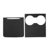 Matte Suede Cloth Car Central Cup Holder Lid Cover For Tesla Model Y 20 21 22