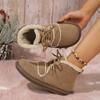 Women Boot New Winter Sheepskin Snow Boot Women Warm Comfortable Flat Boots Outdoor Fashion Casual Shoes Women Zapatos De Mujer