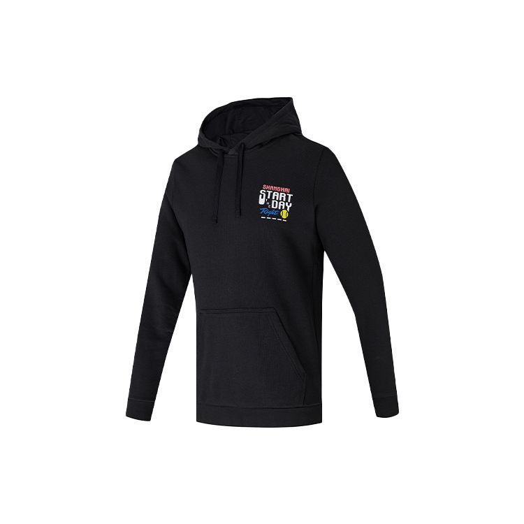 Adidas Спортивная толстовка с капюшоном и принтом для утренних упражнений, мужские топы, черный H31259