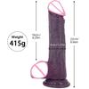 Dark Color Soft Silicone Dildo Sexy Toys For Woman Masturbation Skin Feeling Realistic Penis Dildos With Suction Cup Adult Toys