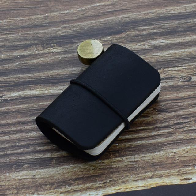 1 шт. крошечный кожаный блокнот карманный блокнот мини винтажный ретро милый кавайный портативный ежедневник органайзер дорожные принадлежности