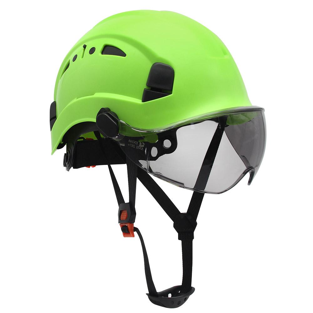 Construction Hard Hat with Visor Safety Helmet with Goggles Protective Working Rescue Cap Riding Helmet Rescue Climbing Helmets