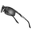 Glazata Polarized Sports UV400 for and Driving Sunglasses, Protection, Driving, Baseball, Cycling, Motorcycles, Running, Golf, (Black)
