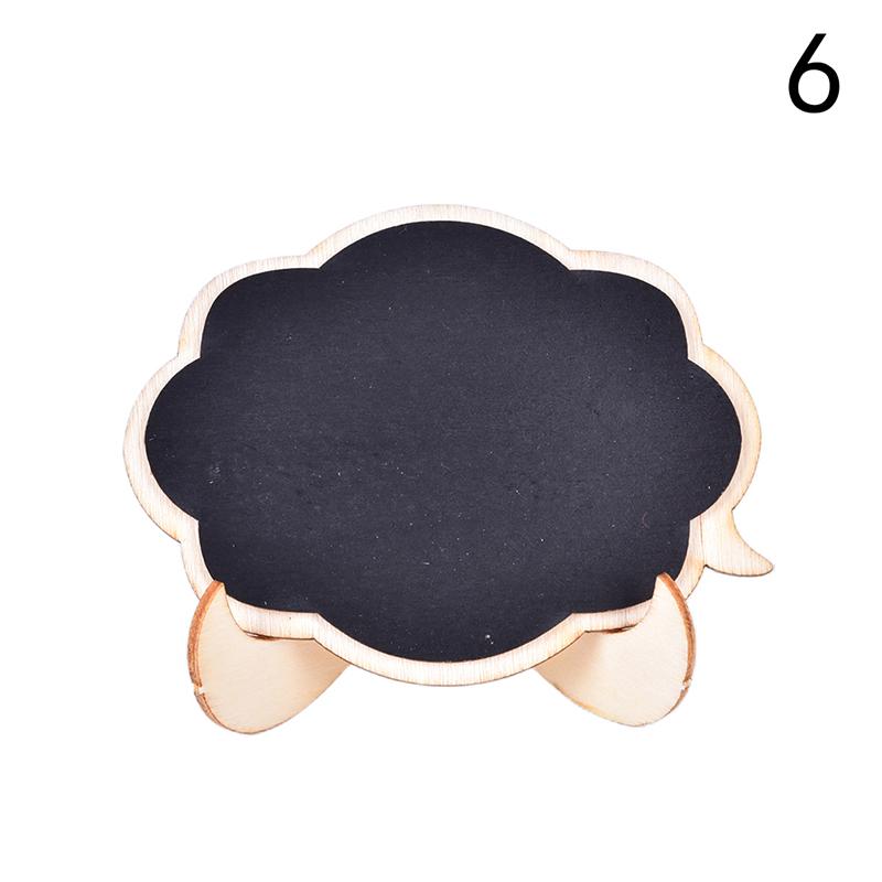 6 стилей мини-деревянная доска для доски для сообщений, небольшая подставка для доски для объявлений